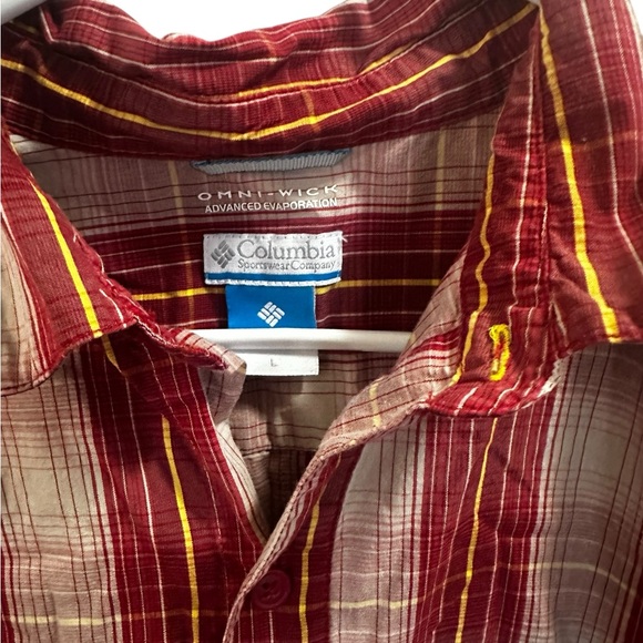Columbia Plaid Button Down Shirt size large - Picture 2 of 5